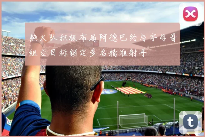 热火队积极布局阿德巴约与字母哥组合目标锁定多名精准射手